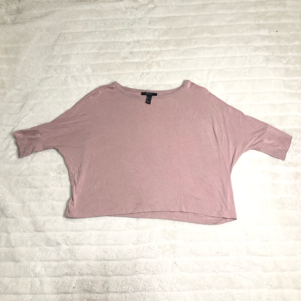 Forever 21 Women’s Size Small Dolman Pink Shirt